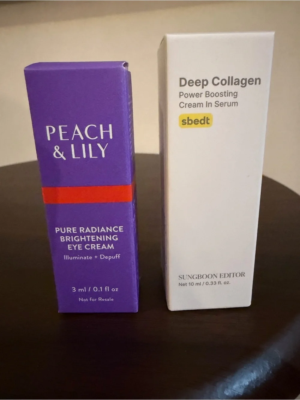 🌼 4/$13 - New 2 piece Skincare Set (peach & Lily and Sbedt Collagen